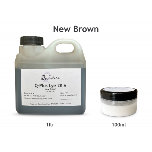 Quartier Q-plus Lye 2K New Brown 1ltr + 100ml Activator  260.0083.1100 (DC)